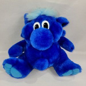 Kodak Kolorkins 1989 Vintage 10" Plush Blue Kizmo
